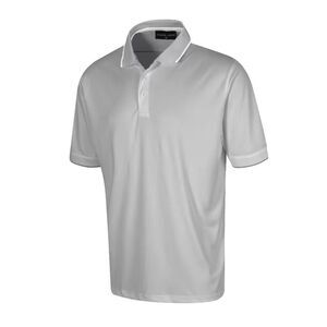 Island Green Mens Performance Polo Shirt / Silver Grey